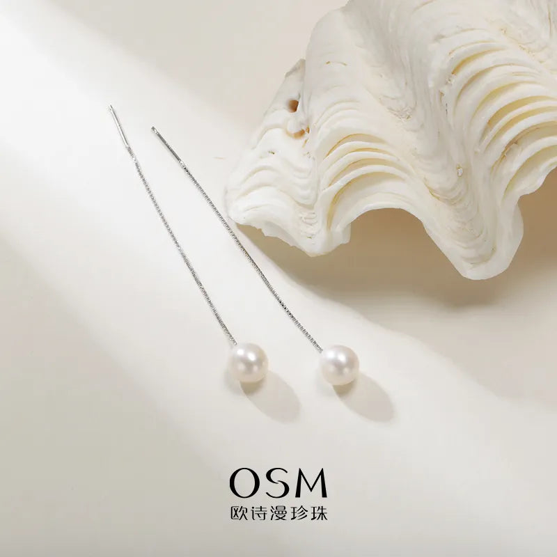 OSM Oval (Teardrop) Earrings 6–7mm – S925 Silver