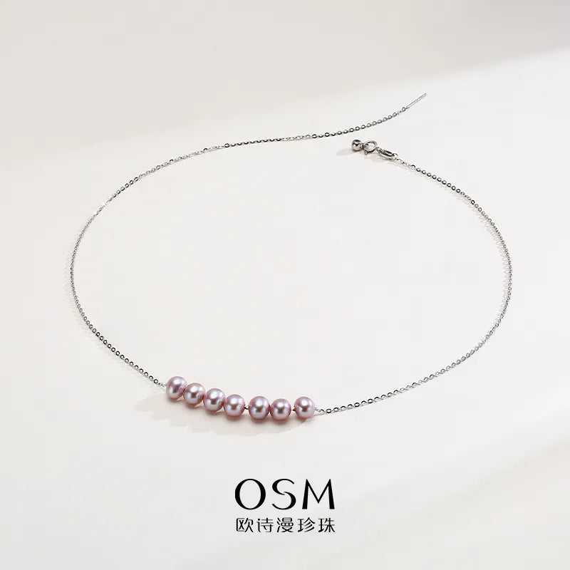 OSM Pearl Necklace 6–7 mm White 925 Silver
