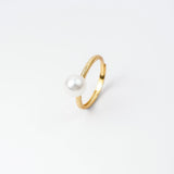 OSM Round Adjustable Ring 8–9mm – Gold Tone S925 Silver