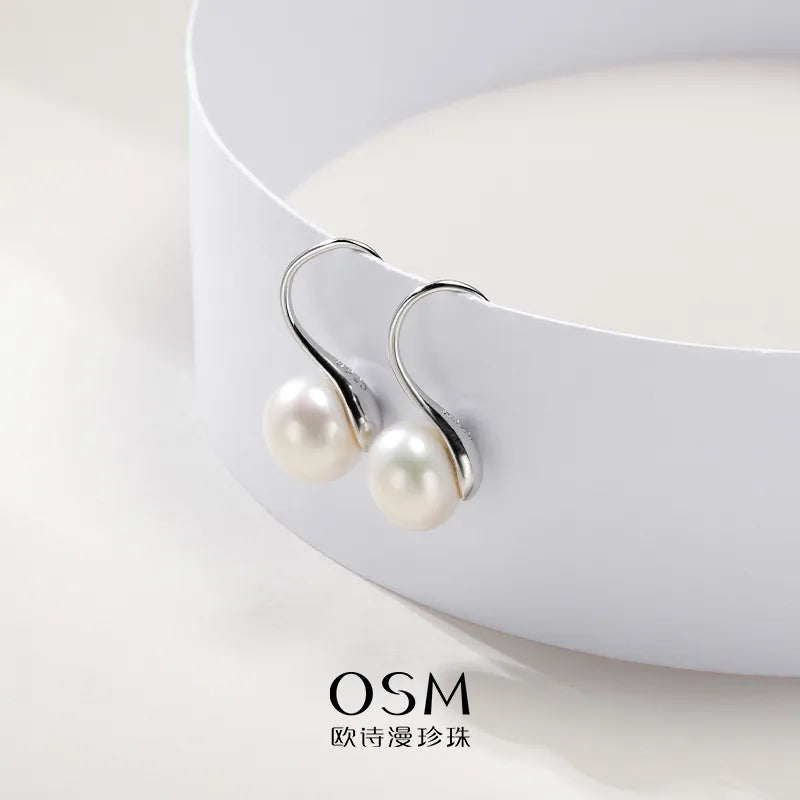 OSM Pearl Earrings 8–9mm S925 Silver