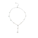 OSM White Pearl Necklace 5–8mm Mixed Shape, S925 Silver