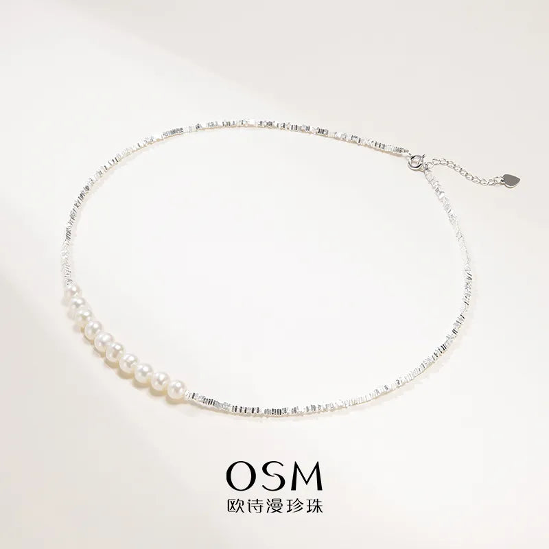 OSM Pearl Necklace 6–7 mm – 925 Silver