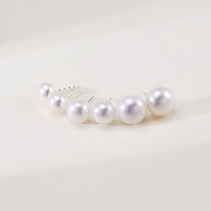OSM  Flat Round Earrings Set – 6–7mm & 8–9mm