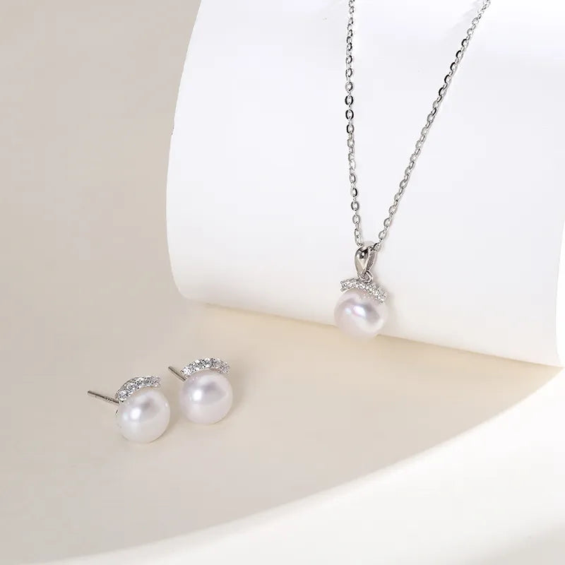 OSM Flat Round Ring & Adjustable Silver Chain Set 8–9mm – S925 Silver