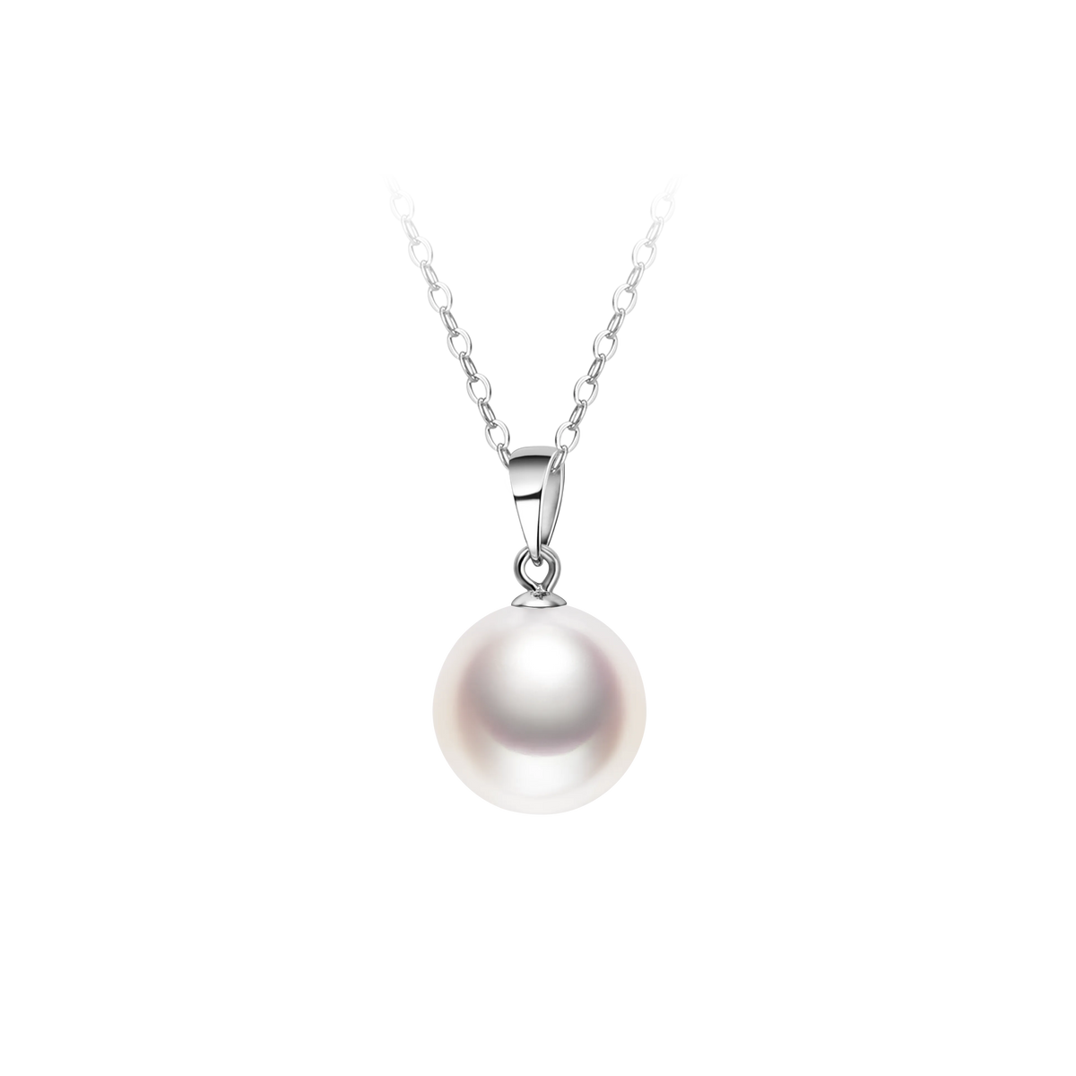 OSM Pearl Necklace 10–11 mm White 925 Silver