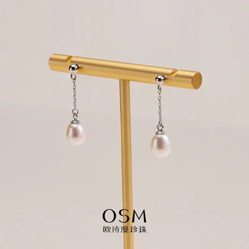 OSM Oval Earrings 7–8mm – S925 Silver