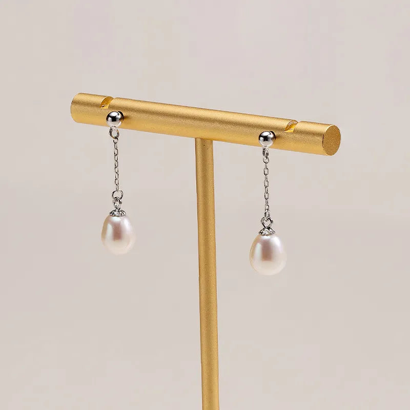 OSM Oval Earrings 7–8mm – S925 Silver