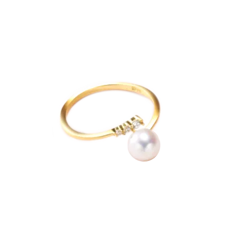 OSM Dome-Shaped Adjustable Ring 6–7mm – Gold Tone S925 Silver