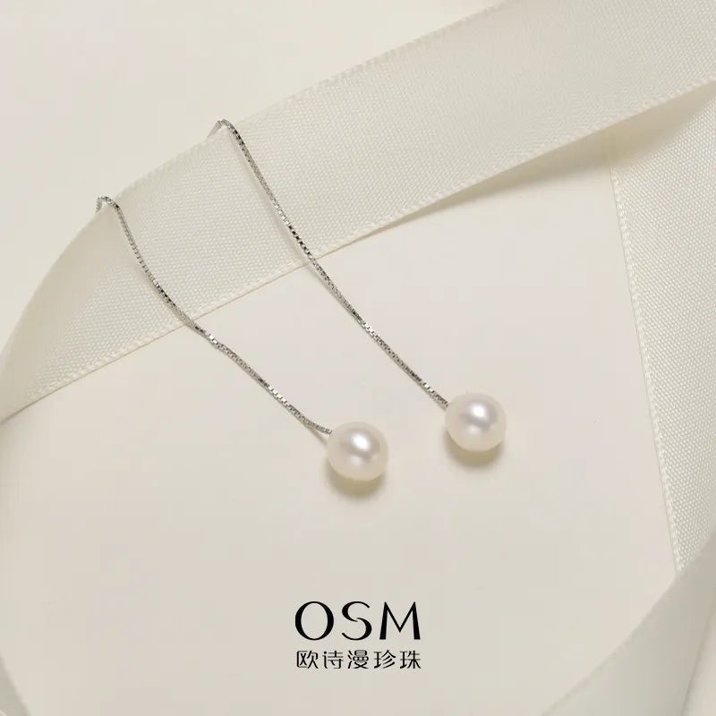 OSM Oval (Teardrop) Earrings 6–7mm – S925 Silver