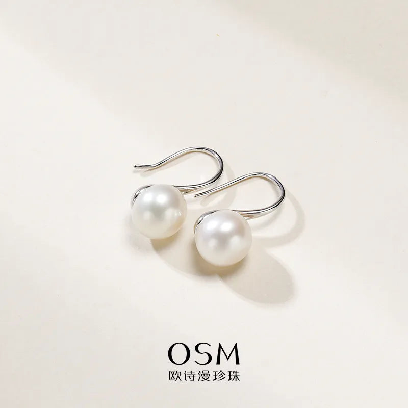 OSM Pearl Earrings 8–9mm S925 Silver