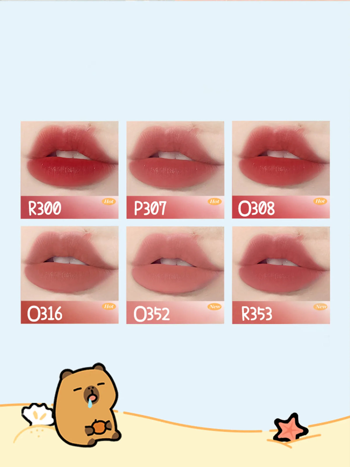 Colorkey Capybara Soft Matte Water Tint Set 6gr