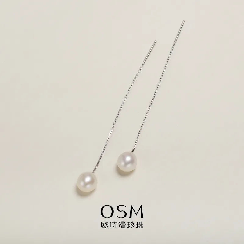 OSM Oval (Teardrop) Earrings 6–7mm – S925 Silver