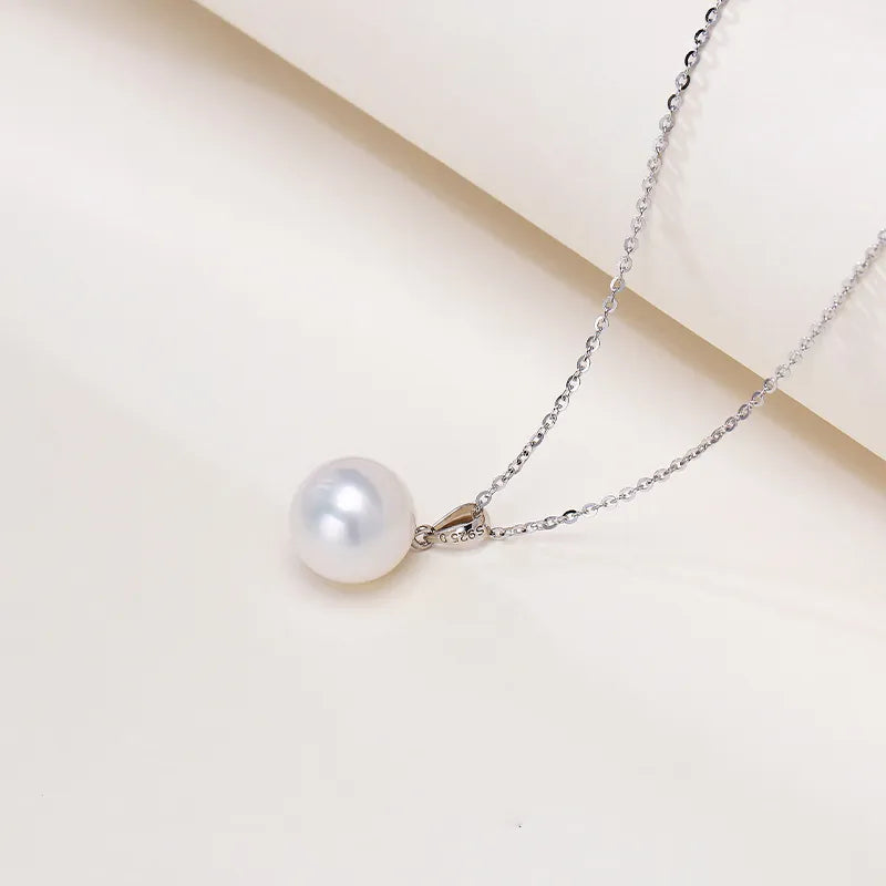OSM Pearl Necklace 10–11 mm White 925 Silver